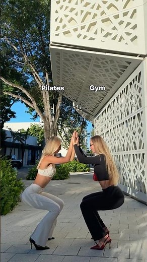 Pilates princess 🤝 Gym baddie 🍑 Let the squat battle begin! #BetterMe