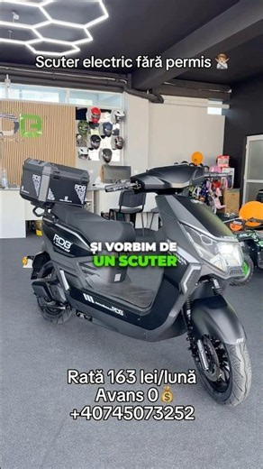 $0 down and installments from just 163 RON/month. Would you switch to an electric scooter? ⚡👇#rdb...