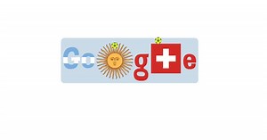 Bandeiras da Argentina e Suíça ilustram novo doodle
