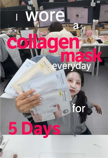 New Year Skincare Challenge with Korean Collagen Masks