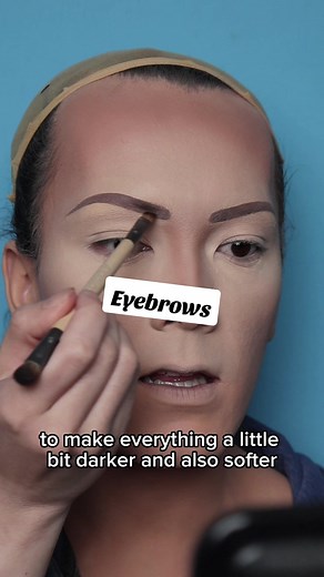 What’s the most difficult makeup technique for you? I always struggle so much with drawing on eyebrows, but IMO they are the most important part of your face 😭. Video description: Taipei a drag queen in a blue sweatshirt and wig cap. She walks through key steps to drawing on eyebrows for a drag makeup look. She ends the video in full 80s makeup in a fuchsia jumpsuit and black hair. #dragmakeup #makeuptutorial #eyebrowtutorial