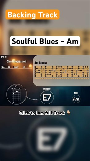 A Minor Slow BLUES Guitar Jam | 88 bpm Backing Track