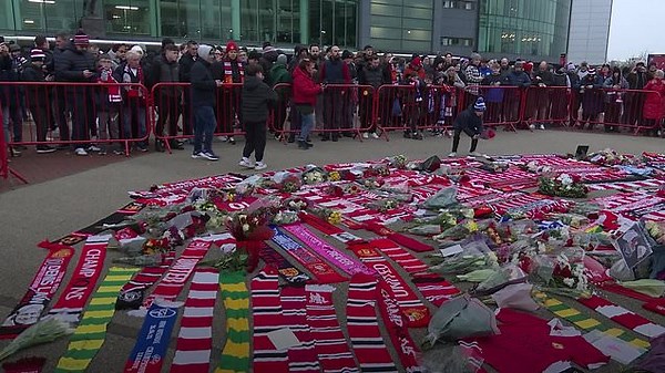 Tributes laid around Old Trafford to honour Manchester United 'cornerstone' Denis Law
