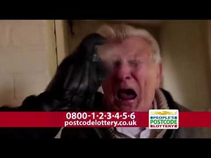 BANNED PEOPLE'S POSTCODE LOTTERY ADVERT