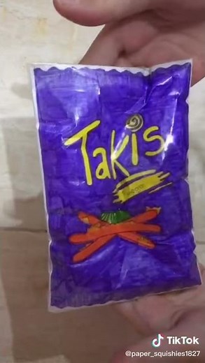 How to make your own paper squishy Takis