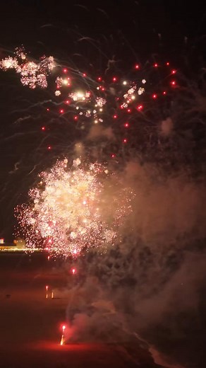 Slow motion fireworks over Great Yarmouth seafront 🗣 | Oliv3r Drone Photography
