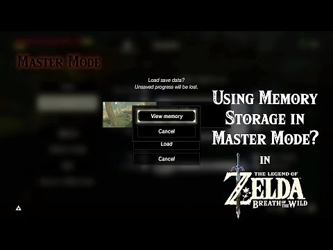 What Happens if... You Set Up Memory Storage on Master Mode in Zelda Breath of the Wild?