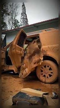 Part 1 car restoration satisfying asmr #aivideo #asmr #restoration #satisfying #carbuild #dusty