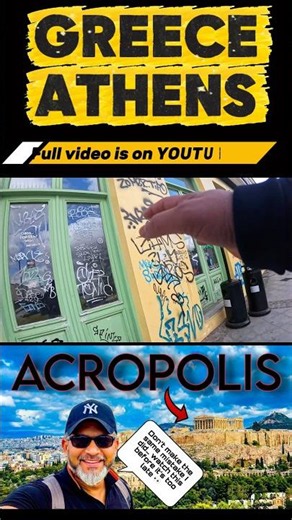 Why Is Athens Covered in Graffiti? 😳 Art or Pure Vandalism? #crime #athens #dangerousplaces #viral