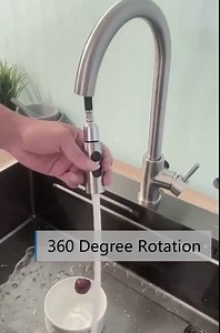 PULL Down kitchen faucet head replacement, 2-Function sink faucet head | G1/2 male or 13/16 inch | Kitchen Sink Faucet Sprayer Head, Compatible for OWOFAN/FORIOUS/Giagni facuet brands Brushed Nickel