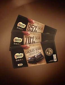 NESTLÉ DARK, chocolate preto feito com cacau 100% obtido de forma sustentável. Para saborear intensamente… 😋 | Nestlé Chocolates