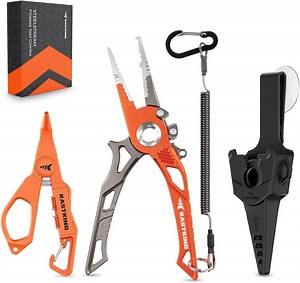 KastKing 7.5" Aluminum Fishing Pliers, Crossover Pliers,Fishing Gear-AlumaStream