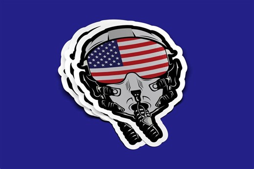 Fighter Pilot Helmet Sticker, Tactical Aviation Vinyl Decal, Jet Pilot Gear Design, Military Aircrew Gift, Waterproof Laptop Car Sticker - Etsy