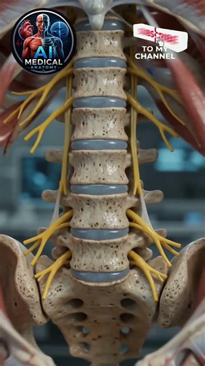 How the Lumbar Spine Works | 3D Orthopedic Anatomy #Shorts