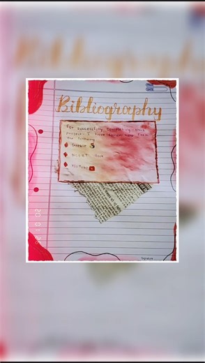 🤔How to write bibliography for project file 🔥 #shorts #bibliography #trending #viral