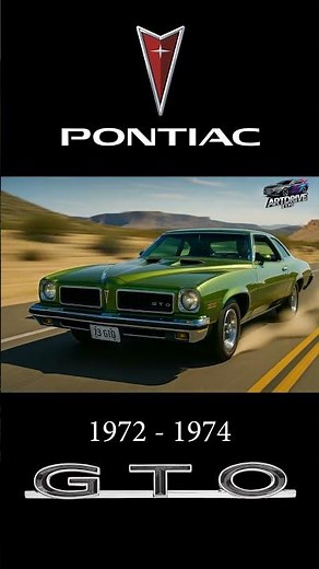 Pontiac GTO Evolution 🐐 From 1963 Muscle to Modern Legend