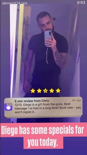 New M4M Therapist in Manhattan! Diego Now at AlexSpot24 #mensspa #lgbtqfriendly #m4m #menswellness