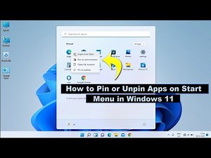 How to Add or Remove Apps on Windows 11 Start Menu