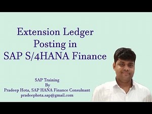 Extension Ledger in SAP S/4HANA Finance | SAP Extension Ledger | SAP S4HANA Finance Online Training