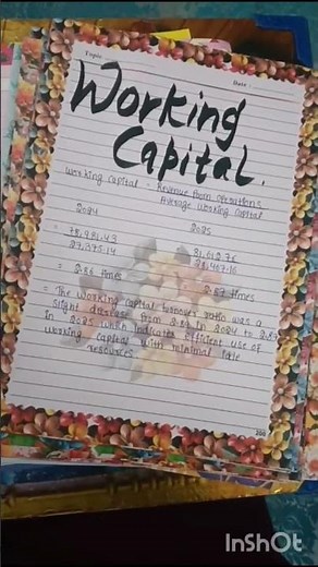 Accountancy project file Class 12 💓 on Ration analysis and Cash flow statement#youtubeshorts#project