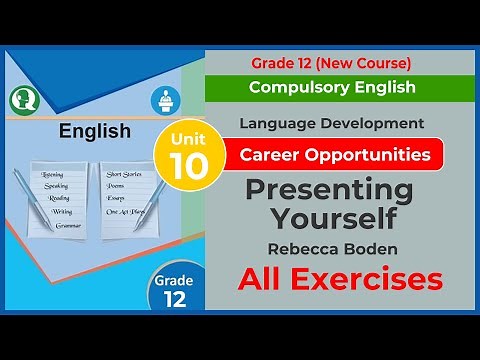 Exercise of Unit 10 Career Opportunities || Presenting Yourself || Compulsory English Grade 12