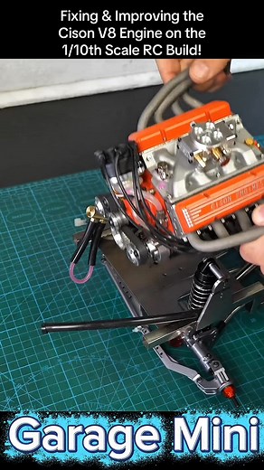 Part 1: Fixing & Improving the Cison V8 Engine on the 1/10th Scale RC Build! | Trending Reels 55