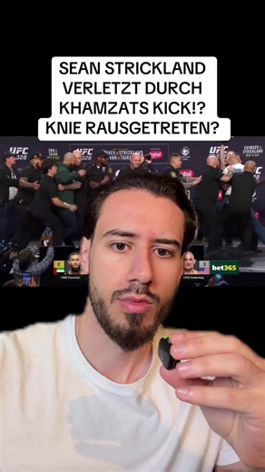 Khamzat verletzt Sean Strickland im UFC Kampf