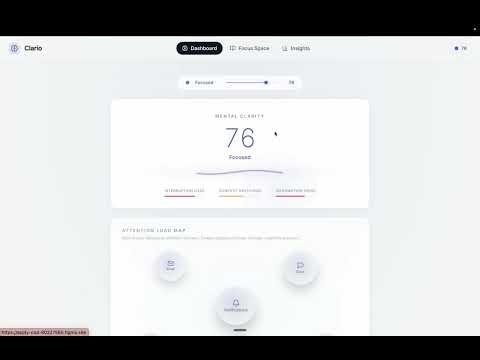 Clario — Adaptive Interface for Cognitive Clarity