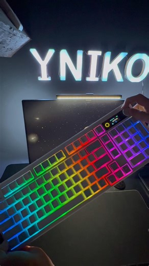 Epomaker TH99 pro 🔥 thanks @E‪@Epomaker‬gamingsetup #desksetup #glowup #gaming #keyboard