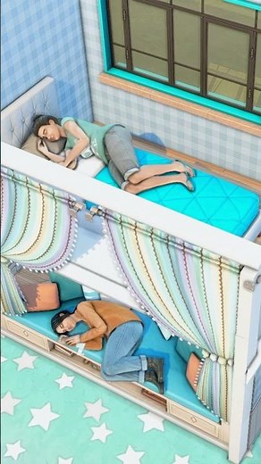 the sims 4 bunk bed ideas #sims4bedroom #thesims4shorts