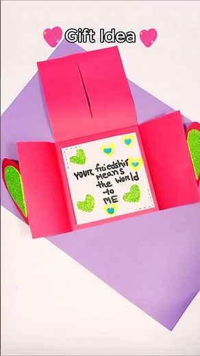 DIY Friendship Gift 💌 | “Your Friendship Means the World to Me” | Paper Craft Idea for Best Friend