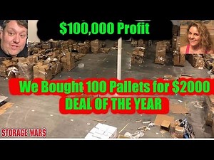 $100,000 PROFIT We Bought 100 Amazon Pallets for $2000 Storage Wars