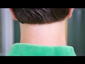 "Neck Hair Guide" Template for Keeping a Clean and Straight Neck Hairline: DIY