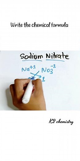 write the chemical formula of sodium nitrate l sodium nitrate formula l nano3 l k2 chemistry l