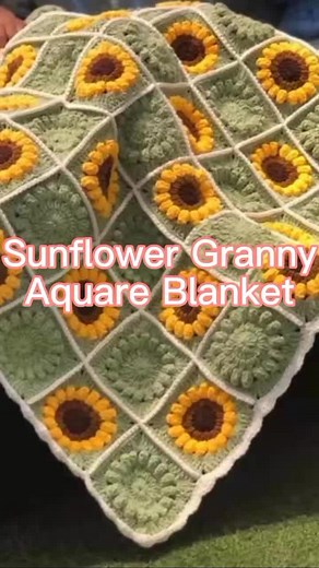 Beautiful Sunflower Crochet Blanket Tutorial