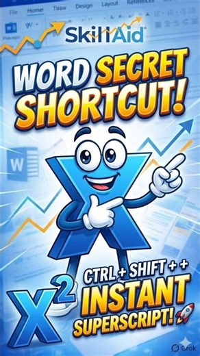 Master MS Word: Superscript & Subscript Shortcuts in 30 Seconds! ⌨️🔥