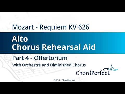 Mozart's Requiem Part 4 - Offertorium - Alto Chorus Rehearsal Aid