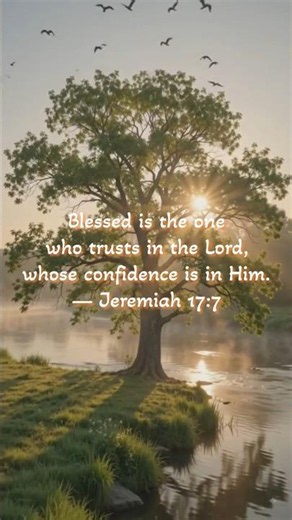 The Secret to God's Blessings | Jeremiah 17:7 | Motivational #bibleverse #christianshorts