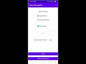 Android Studio Java Screen Recorder Project