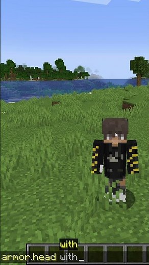 So kannst du in Minecraft Blöcke auf dem Kopf tragen #minecraft #minecraftshorts #minecrafttutorial
