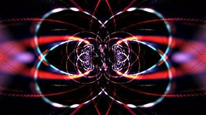 Abstract Digital Sci-Fi Futuristic Hi-Tech Motion Graphic Background. Colorful glowing neon lines speed flow shaped lights VJ loop background. Abstract Visual for title intro, music stage show. | Premium Stock Video Footage