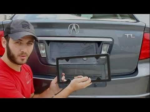 How to install the TagArmur carbon fiber license plate frame from CarbonFiberGear.com