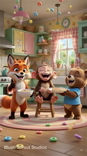 🍳 The Messy Breakfast! 😂 | Funny Fox Cartoon | Blush Sprout Studios