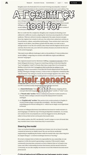 Anthropic's AI Diff Tool Uncovers Hidden Behavioral Risks