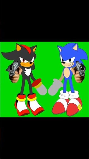 Sonic and Shadow have guns #sonic #greenscreen #sonicxshadowgenerations
