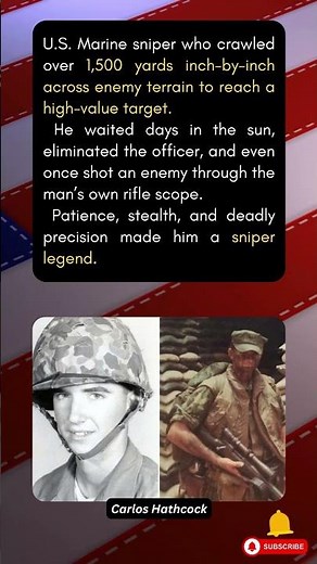 🎯🔥 Carlos Hathcock: The Marine Sniper Who Crawled 1,500 Yards for the Perfect Shot 🏞️🔫