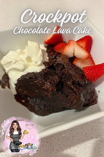 Hey y’all! Tonight we’re making Crockpot Chocolate Lava Cake! 🍫🍓 #stormicooks #foryoupagereels #cookingwithstormi #fyp #crockpot #crockpotrecipes #crockpotdessert #lavacake #easyrecipe #dessert #backtoschool | Stormi Cooks