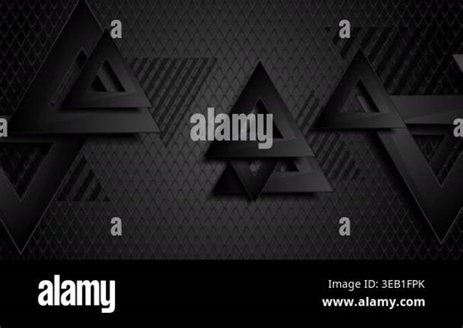 Black abstract triangles on grid background video animation Stock Video Footage - Alamy