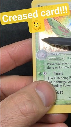 Pokémon Card Crease repair #pokemoncards #pokemontcg #cardrepair