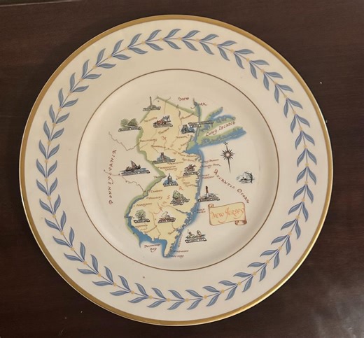 Rare Syracuse China Sherwood New Jersey State Thruway Plate - Etsy Canada